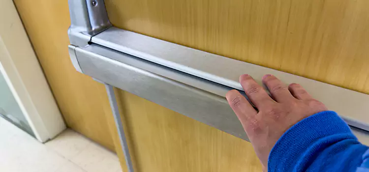 Installing a Push Bar on a Door Prescott
